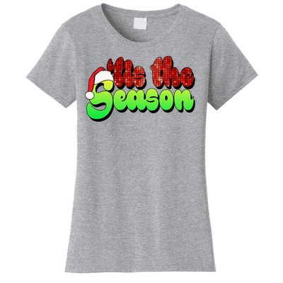 Tis The Season Santa Christmas Lover Retro Women's T-Shirt