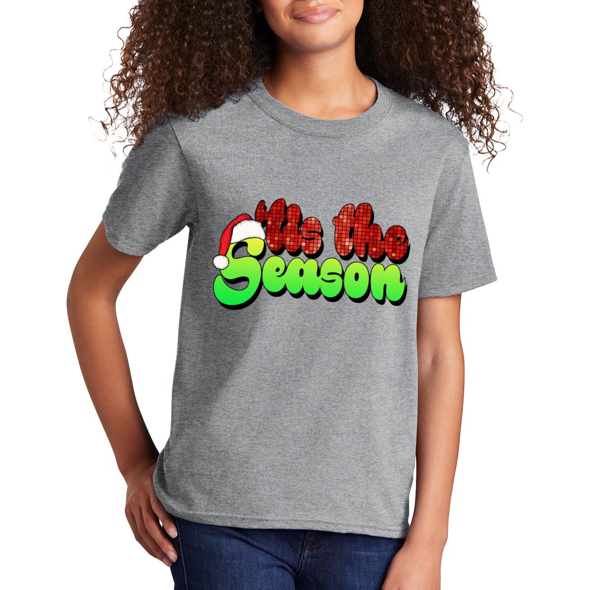 Tis The Season Santa Christmas Lover Retro Kids T-Shirt