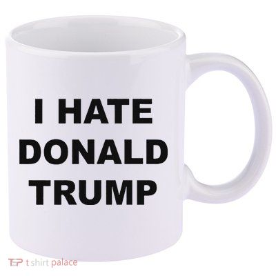 Top That Says I Hate Donald Trump Anti Trump Sucks 11oz C Handle Ceramic Mug