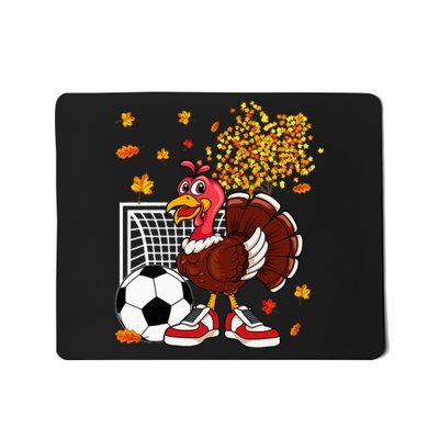 Thanksgiving Turkey Soccer Fanatic Mousepad