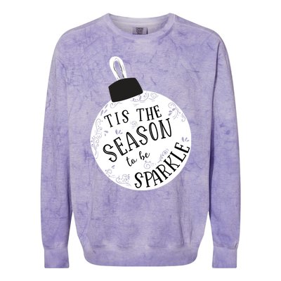 Tis The Season To Holiday Cute Fun Ornat Gift Colorblast Crewneck Sweatshirt