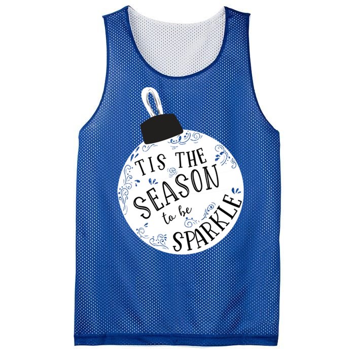 Tis The Season To Holiday Cute Fun Ornat Gift Mesh Reversible Basketball Jersey Tank