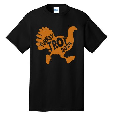 Turkey Trot Squad 2024 Funny Thanksgiving Day Run Matching Tall T-Shirt