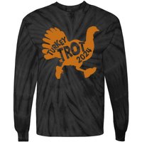 Turkey Trot Squad 2024 Funny Thanksgiving Day Run Matching Tie-Dye Long Sleeve Shirt