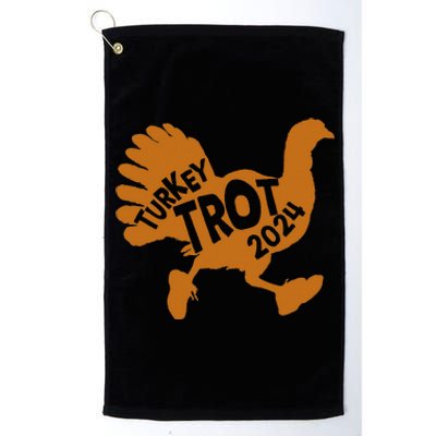 Turkey Trot Squad 2024 Funny Thanksgiving Day Run Matching Platinum Collection Golf Towel