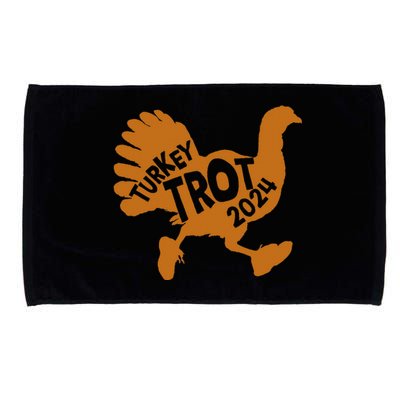 Turkey Trot Squad 2024 Funny Thanksgiving Day Run Matching Microfiber Hand Towel