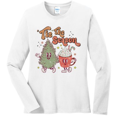 Tis The Season Christmas Ladies Long Sleeve Shirt