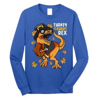 Thanksgiving Turkey Saurus T Rex Dinosaur Funny Gift Long Sleeve Shirt