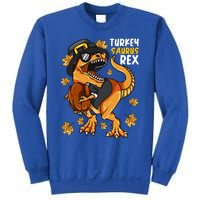 Thanksgiving Turkey Saurus T Rex Dinosaur Funny Gift Sweatshirt