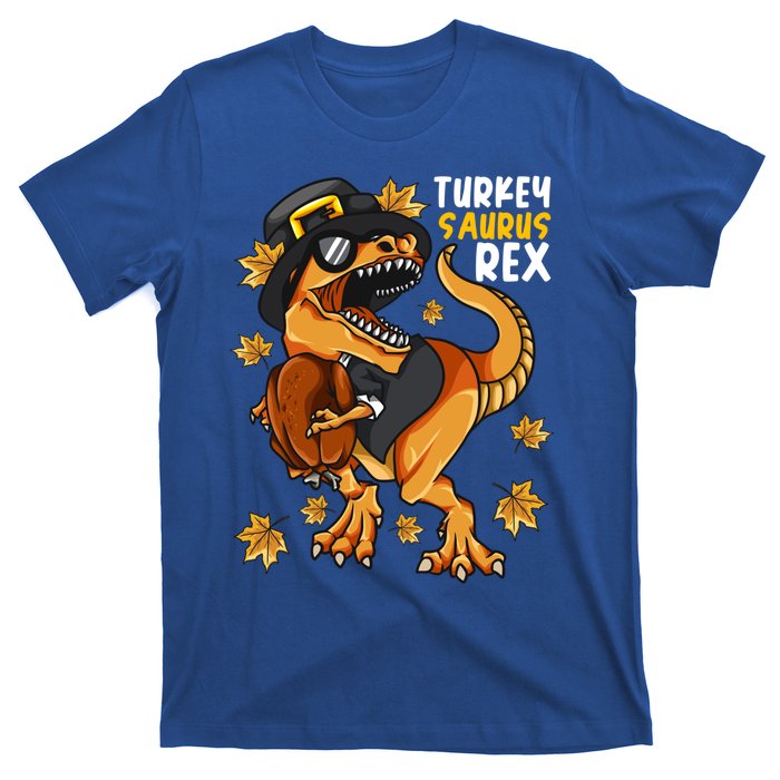 Thanksgiving Turkey Saurus T Rex Dinosaur Funny Gift T-Shirt