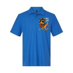 Thanksgiving Turkey Saurus T Rex Dinosaur Funny Gift Softstyle Adult Sport Polo