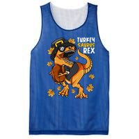 Thanksgiving Turkey Saurus T Rex Dinosaur Funny Gift Mesh Reversible Basketball Jersey Tank