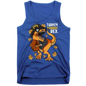 Thanksgiving Turkey Saurus T Rex Dinosaur Funny Gift Tank Top