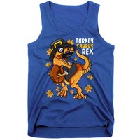 Thanksgiving Turkey Saurus T Rex Dinosaur Funny Gift Tank Top