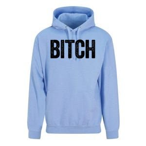 Text That Says Bitch Nasty Funny Him And Her Couples Great Gift Unisex Surf Hoodie