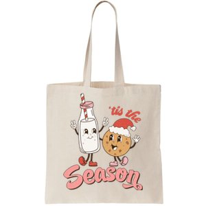 Tis The Season Christmas Santa Cookie Tote Bag