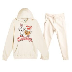 Tis The Season Christmas Santa Cookie Premium Hooded Sweatsuit Set