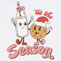 Tis The Season Christmas Santa Cookie Cooling Performance Crew T-Shirt