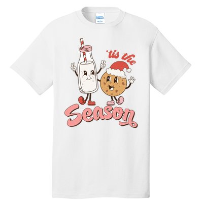 Tis The Season Christmas Santa Cookie Tall T-Shirt