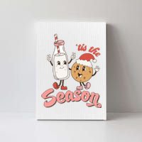 Tis The Season Christmas Santa Cookie Canvas