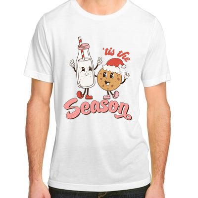 Tis The Season Christmas Santa Cookie Adult ChromaSoft Performance T-Shirt