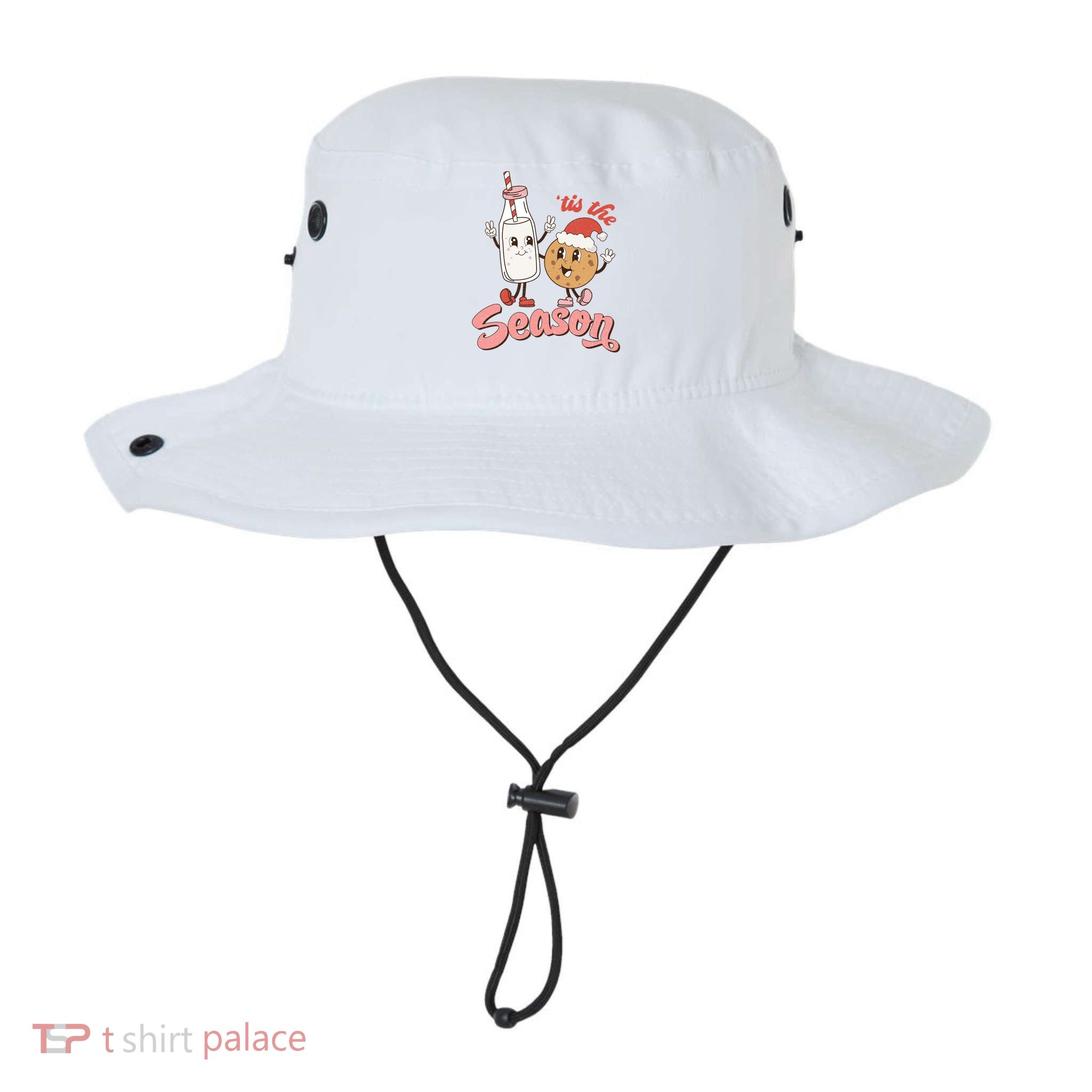Tis The Season Christmas Santa Cookie Bucket Hat