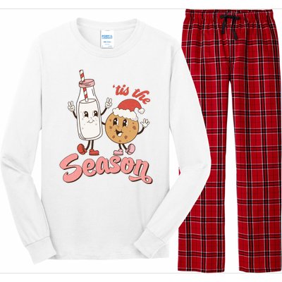 Tis The Season Christmas Santa Cookie Long Sleeve Pajama Set