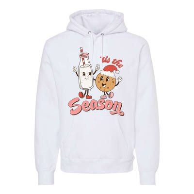 Tis The Season Christmas Santa Cookie Premium Hoodie