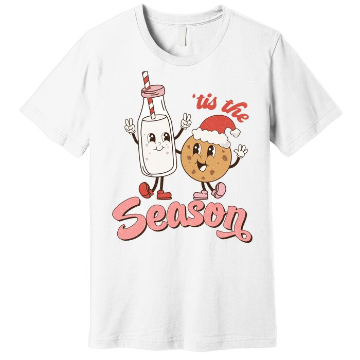 Tis The Season Christmas Santa Cookie Premium T-Shirt