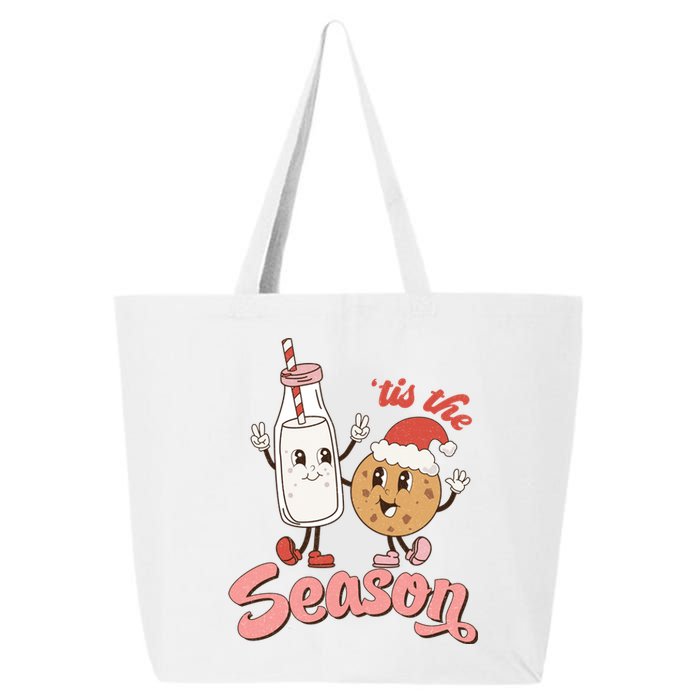 Tis The Season Christmas Santa Cookie 25L Jumbo Tote