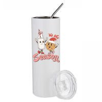 Tis The Season Christmas Santa Cookie Stainless Steel Tumbler