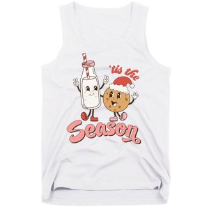 Tis The Season Christmas Santa Cookie Tank Top