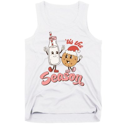 Tis The Season Christmas Santa Cookie Tank Top