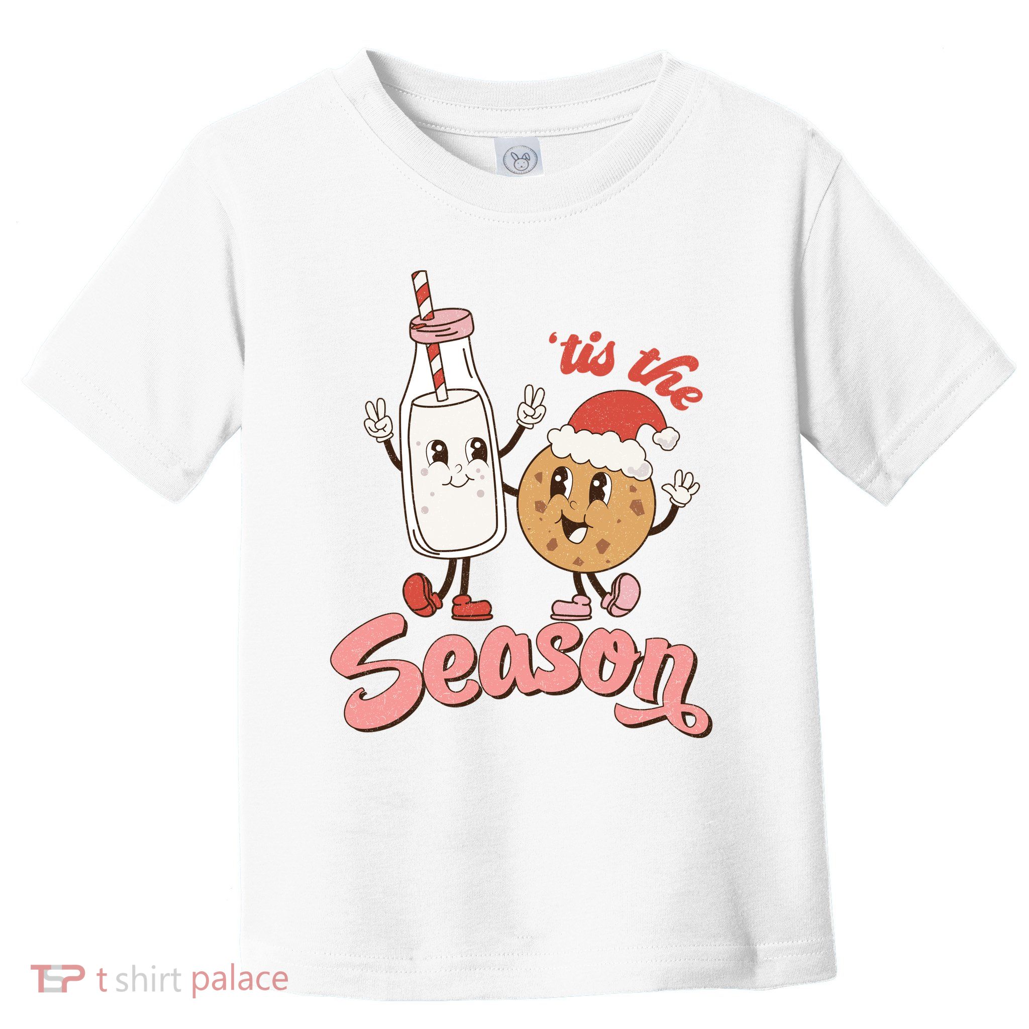 Tis The Season Christmas Santa Cookie Toddler T-Shirt