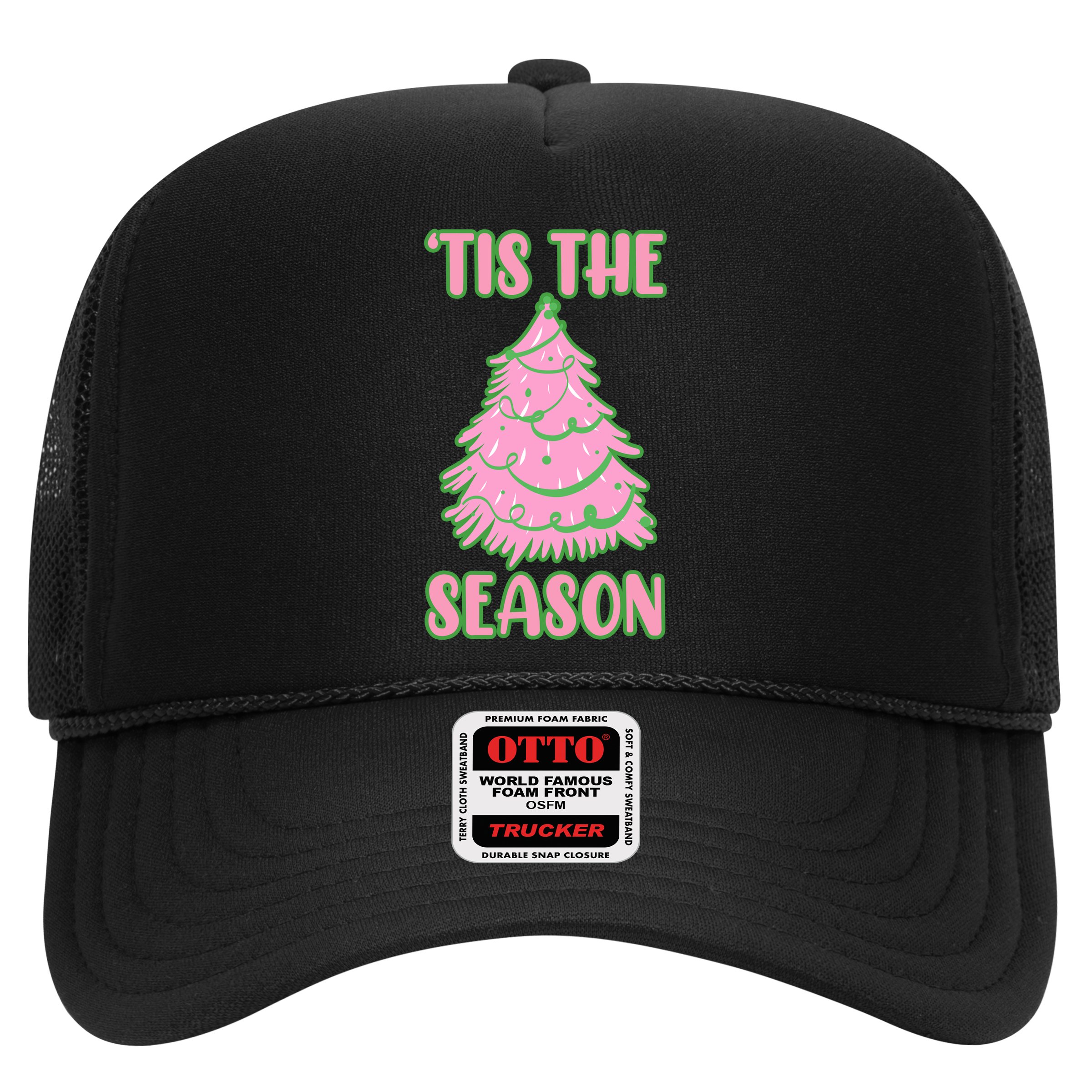 Tis The Season Pink Christmas Tree Hat