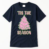Tis The Season Pink Christmas Tree Tall T-Shirt