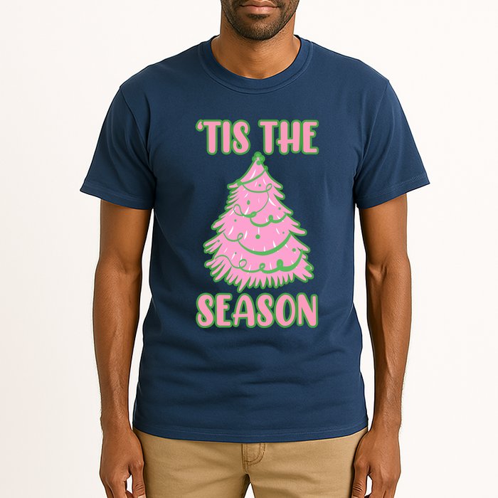 Tis The Season Pink Christmas Tree Tall T-Shirt