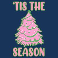 Tis The Season Pink Christmas Tree Tall T-Shirt
