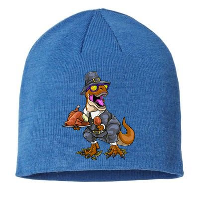 Thanksgiving Turkey Saurus T Rex Dinosaur Great Gift Sustainable Beanie