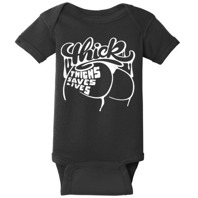 Thick Thighs Save Lives Tee Gym Workout Thick Thighs Baby Bodysuit