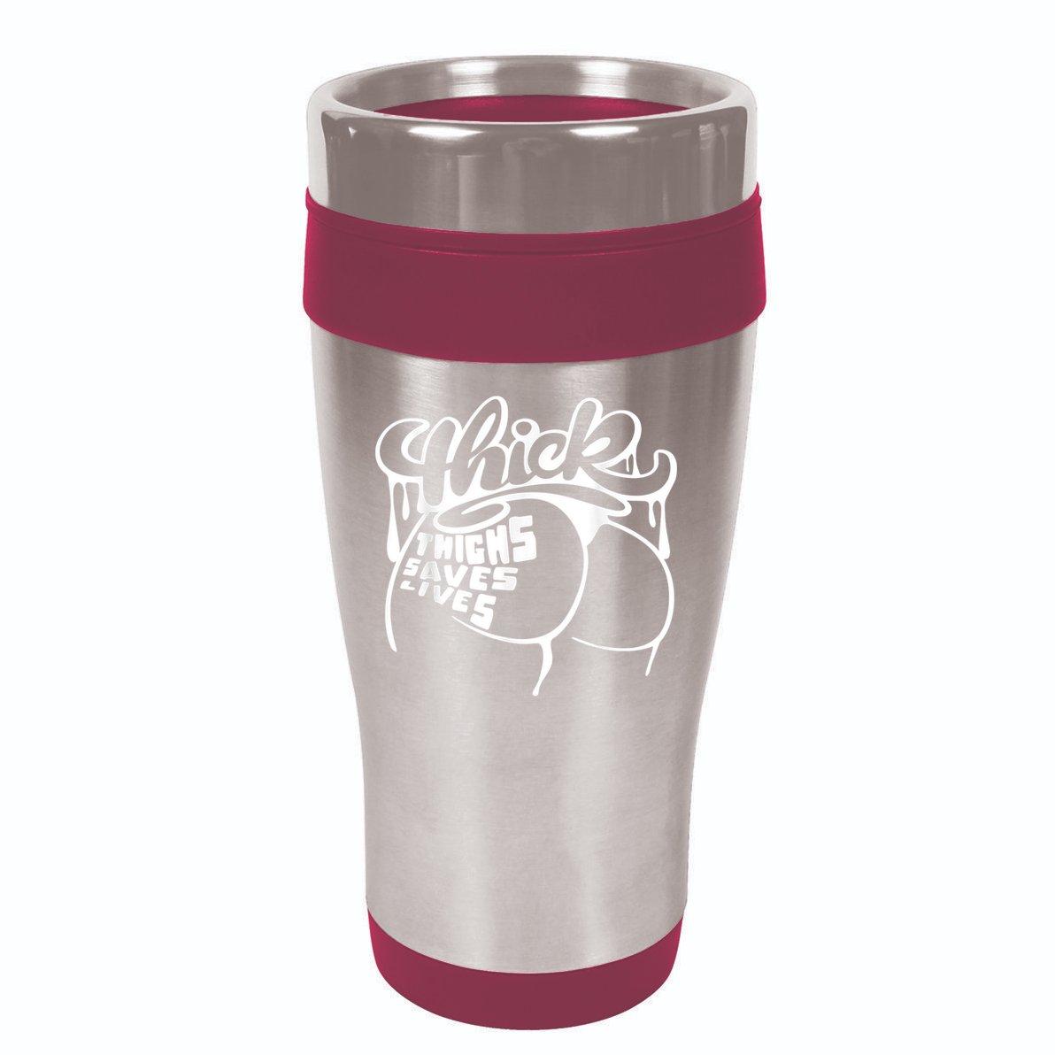 Thick Thighs Save Lives Tee Gym Workout Thick Thighs 16oz Travel Tumbler