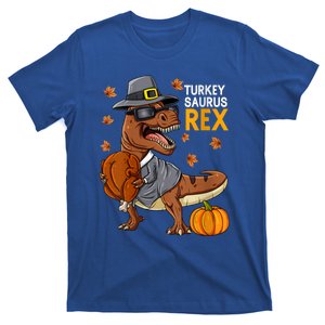 Thanksgiving Turkey Saurus T Rex Pilgrim Dinosaur Boys Funny Gift T-Shirt