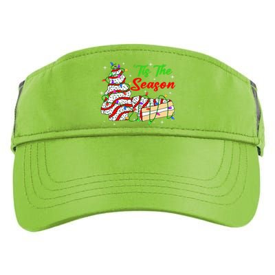 Tis' The Season Christmas  Funny Tree Cakes Debbie Xmas Adult Drive Performance Visor