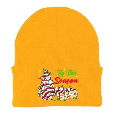 Tis' The Season Christmas  Funny Tree Cakes Debbie Xmas Knit Cap Winter Beanie