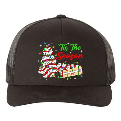 Tis' The Season Christmas  Funny Tree Cakes Debbie Xmas Yupoong Adult 5-Panel Trucker Hat