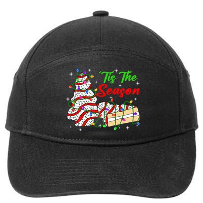 Tis' The Season Christmas  Funny Tree Cakes Debbie Xmas 7-Panel Snapback Hat