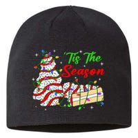 Tis' The Season Christmas  Funny Tree Cakes Debbie Xmas Sustainable Beanie