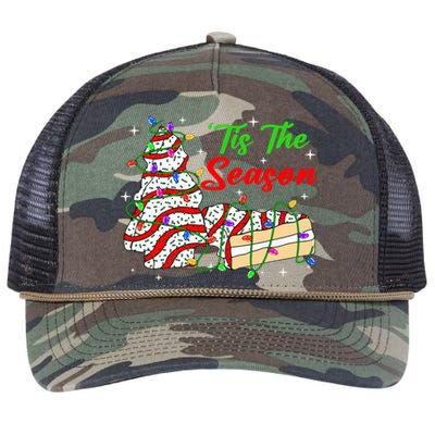 Tis' The Season Christmas  Funny Tree Cakes Debbie Xmas Retro Rope Trucker Hat Cap