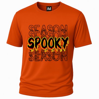 Tis The Season To Be Creepy Retro Halloween Spooky Season Gift Cooling Performance Crew T-Shirt