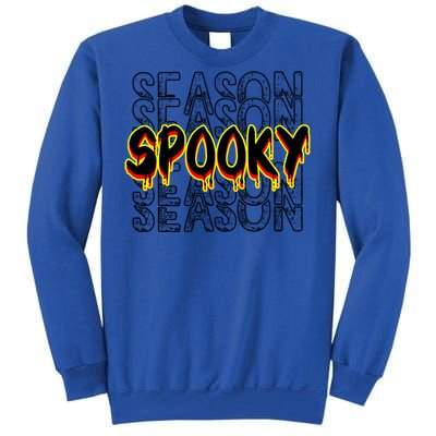 Tis The Season To Be Creepy Retro Halloween Spooky Season Gift Tall Sweatshirt